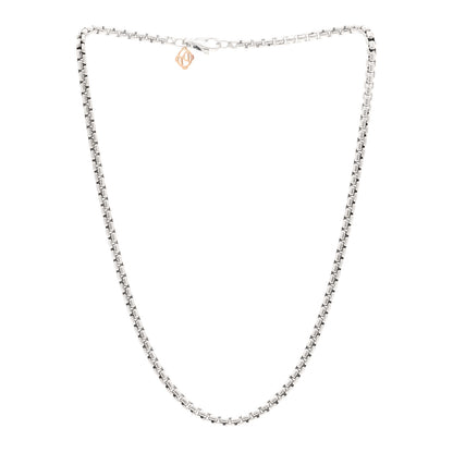 David Yurman Sterling Silver 14K Yellow Gold 2.7mm Small Box Chain Necklace 16" 3 of 5