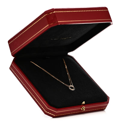 Cartier 18K Pink Yellow White Gold Trinity Double Chain Pendant Necklace 6 of 6