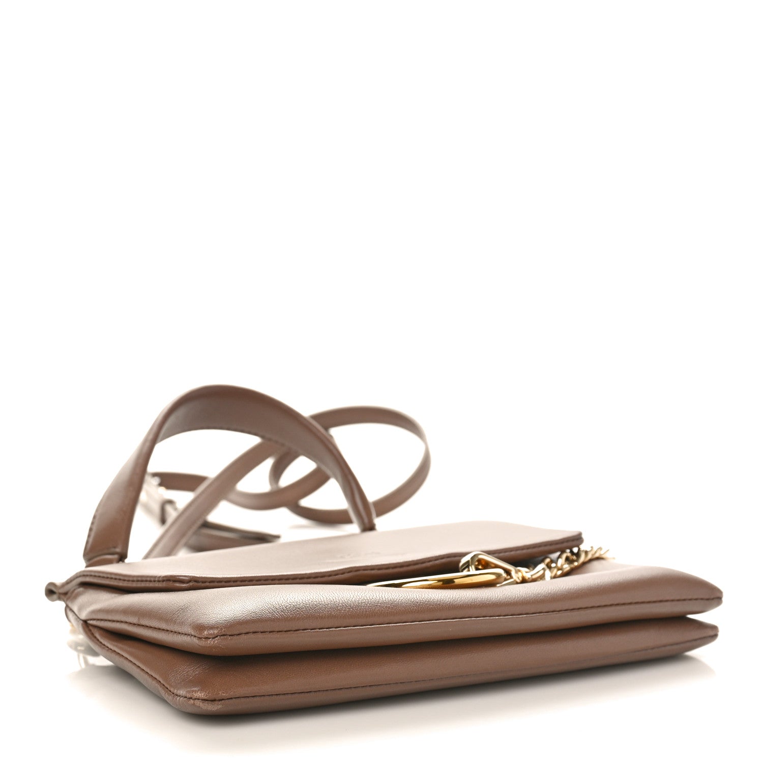 Chloe Lambskin Small Faye Top Handle Bag Brown 5 of 10