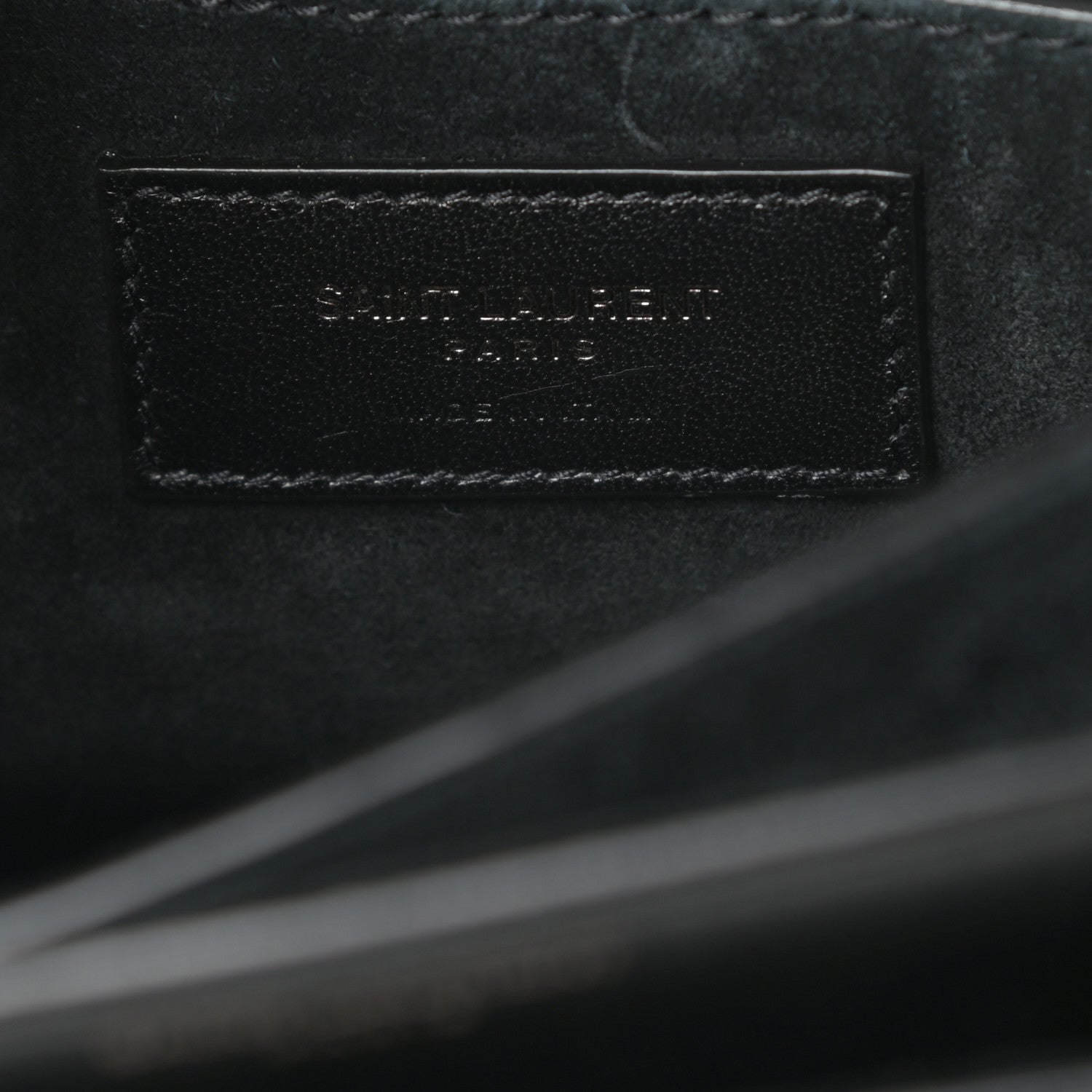 Saint Laurent Calfskin Medium Monogram Sunset Black 10 of 13