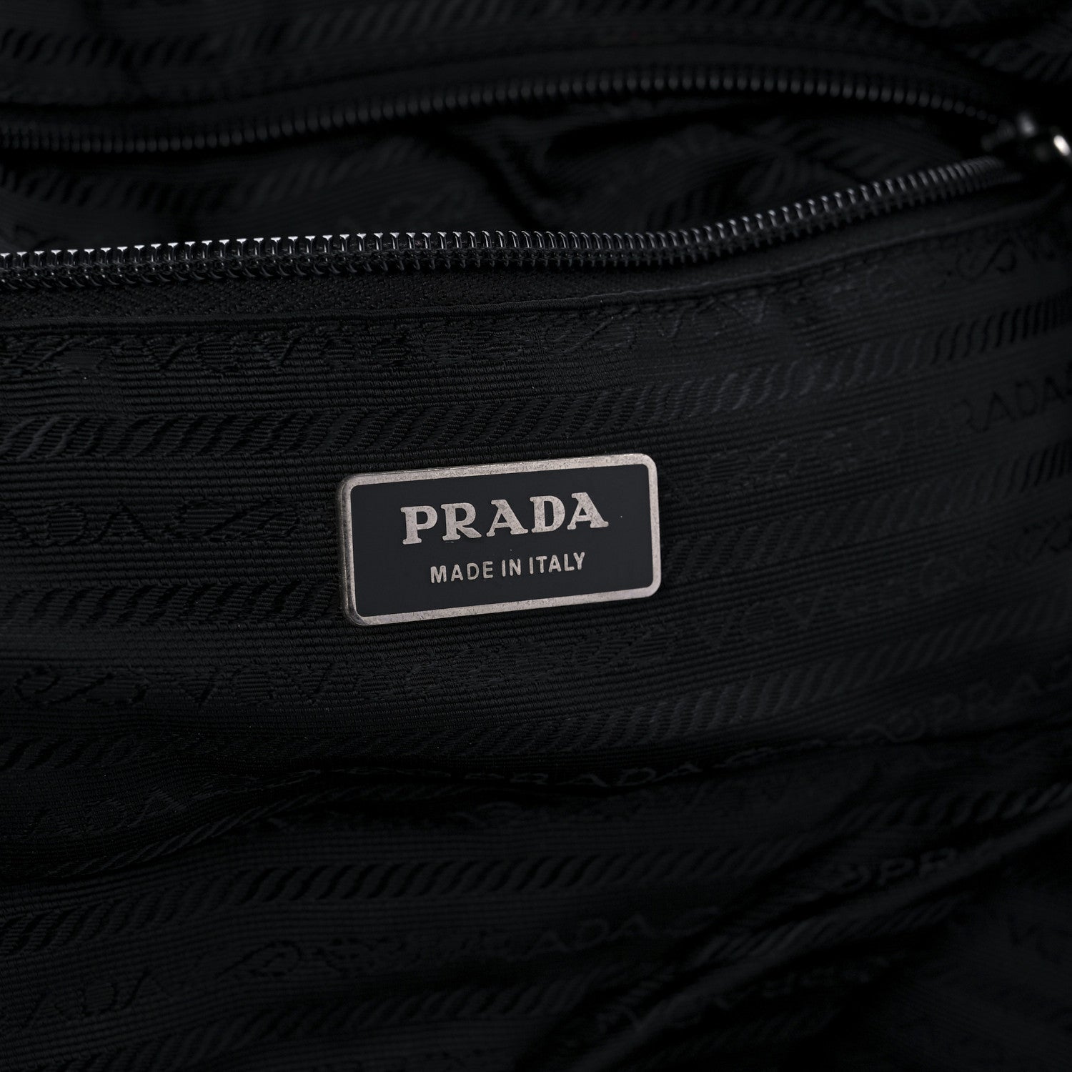 Prada Tessuto Nylon Calfskin Weekender Black 5 of 8