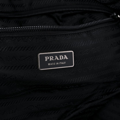 Prada Tessuto Nylon Calfskin Weekender Black 5 of 8
