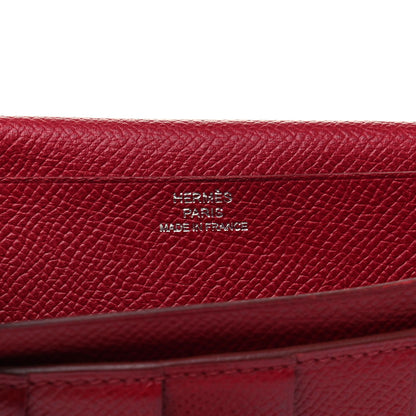 Hermes Epsom Bearn Gusset Wallet Rubis 6 of 9