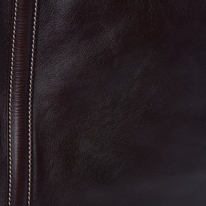 Gucci Calfskin Large Britt Shoulder Bag Dark Brown 9 of 11