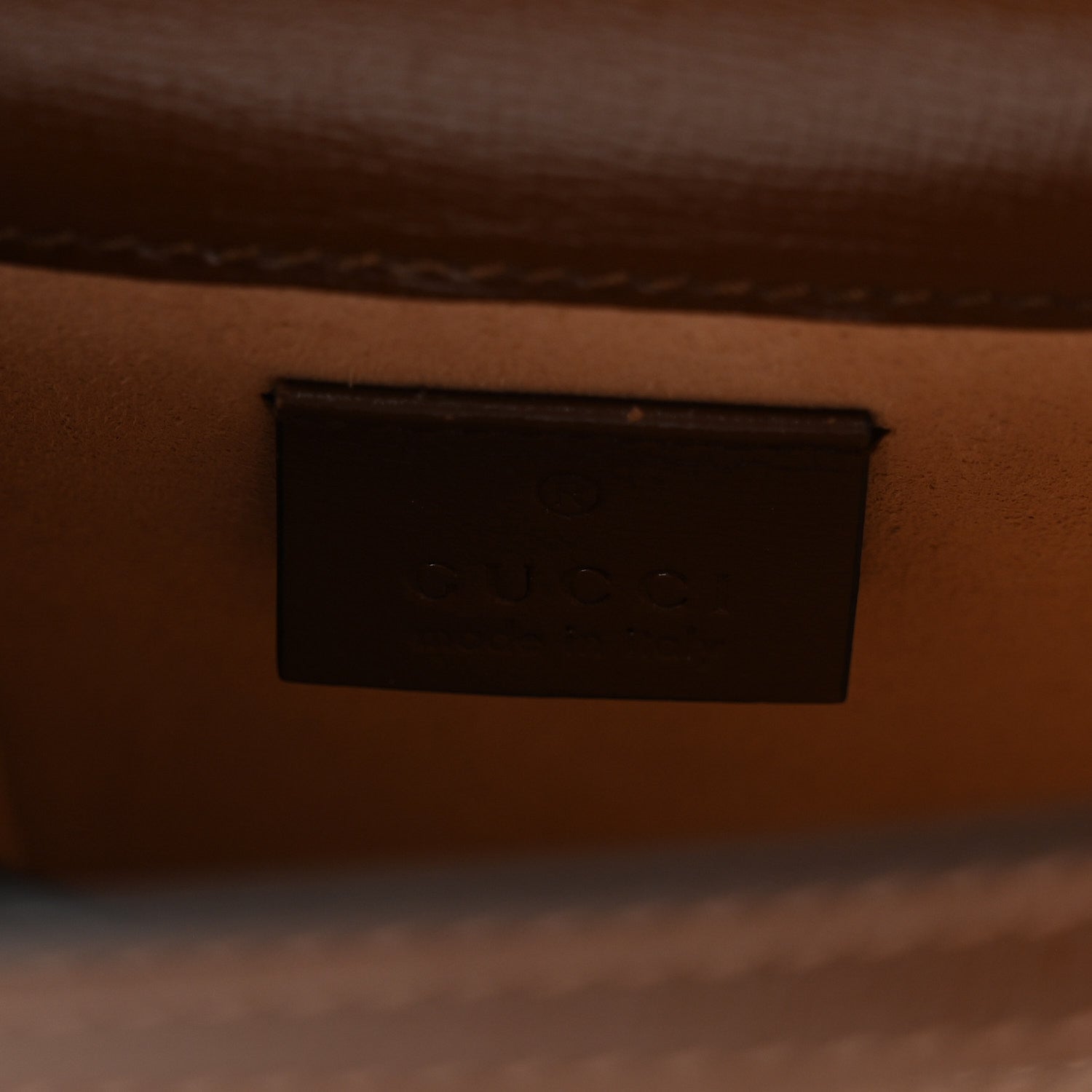 Gucci GG Supreme Monogram Mini Horsebit 1955 Crossbody Bag Beige Brown Sugar 6 of 10