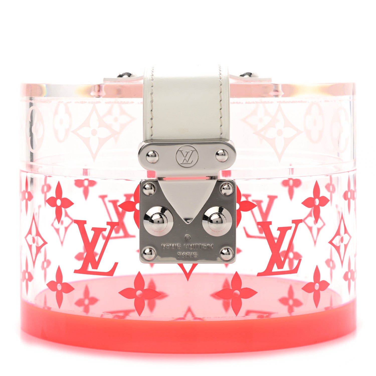 Louis Vuitton Transparent Plexiglass Box Scott Fluorescent Pink 1 of 7
