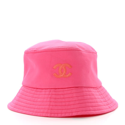 Chanel Canvas CC Bucket Hat M Fuchsia Orange 3 of 9