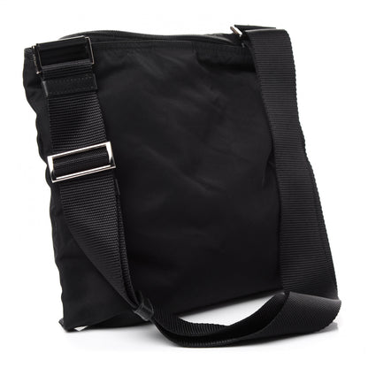 Prada Nylon Vela Flat Messenger Bag Black 2 of 4