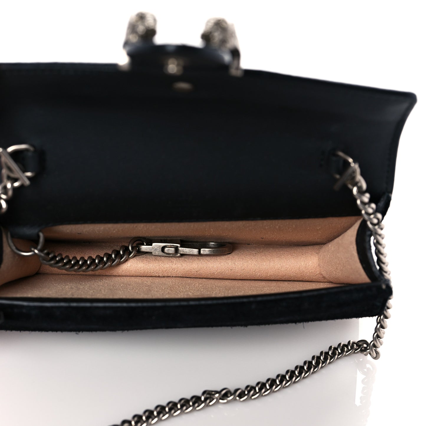 GG Supreme Monogram Super Mini Dionysus Shoulder Bag Black