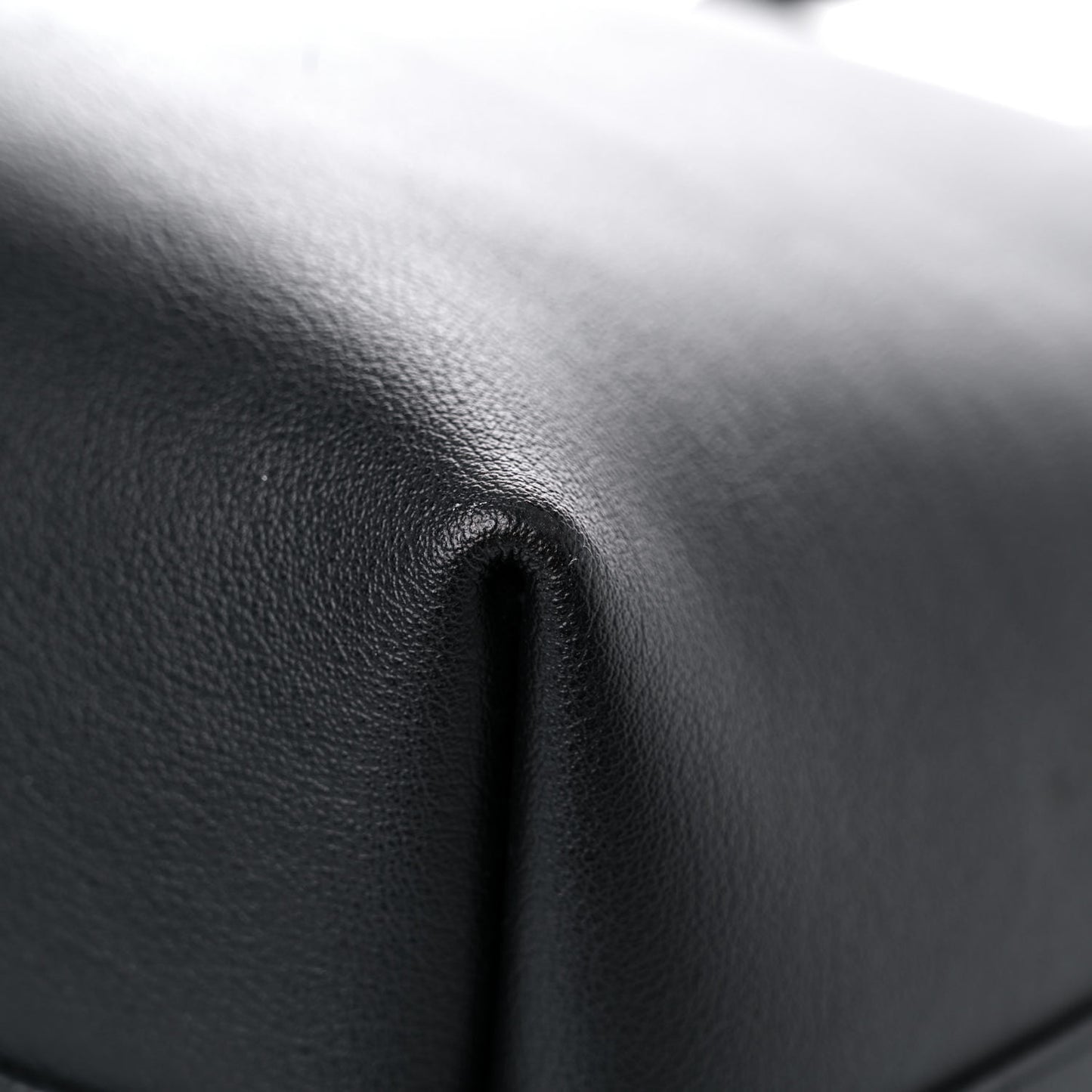 Calfskin Large Shopping Tote Black