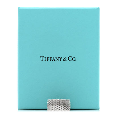Tiffany Sterling Silver Somerset Mesh Ring 51 5.75 5 of 5