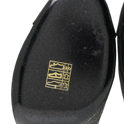 Chanel Fabric Cap Toe CC Mules 36.5 Black 8 of 13
