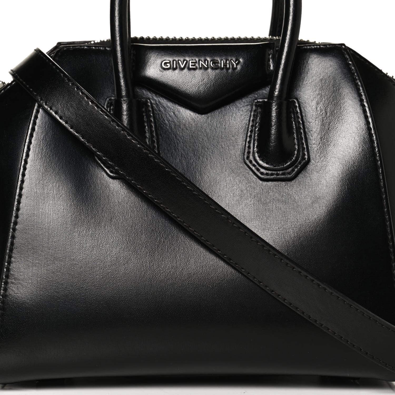 Givenchy Shiny Lord Calfskin Mini Antigona Black 8 of 12