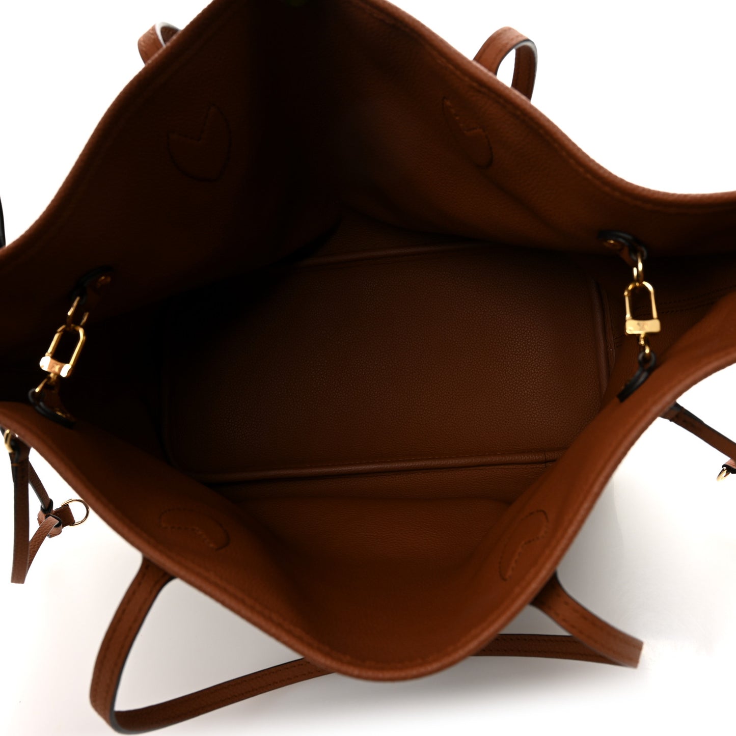 Monogram Calfskin Neo Neverfull Inside Out MM Tan