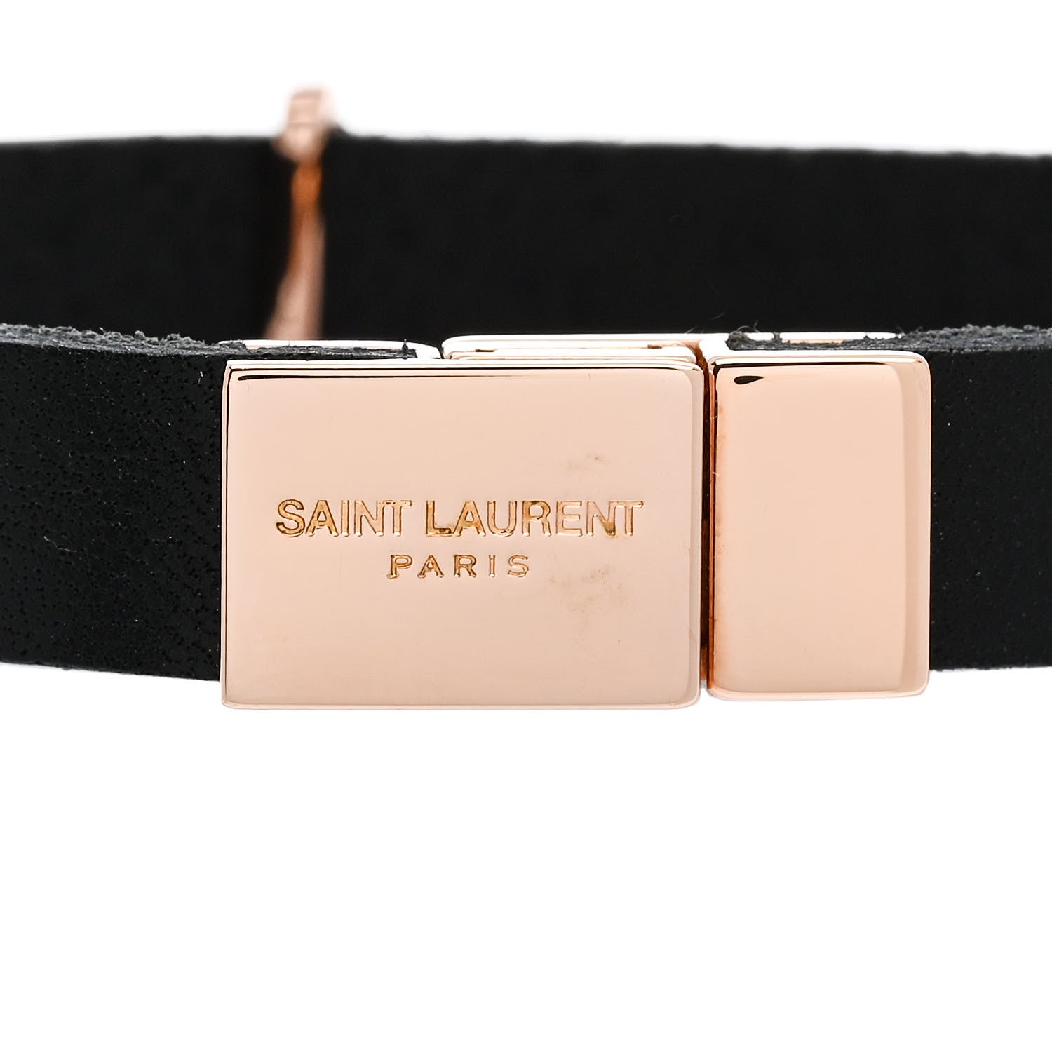 Saint Laurent Calfskin Opyum Bracelet S Black 4 of 5