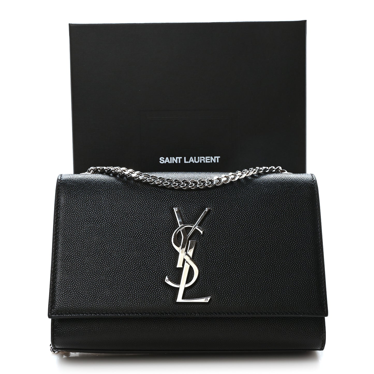 Grain De Poudre Small Monogram Kate Satchel Black