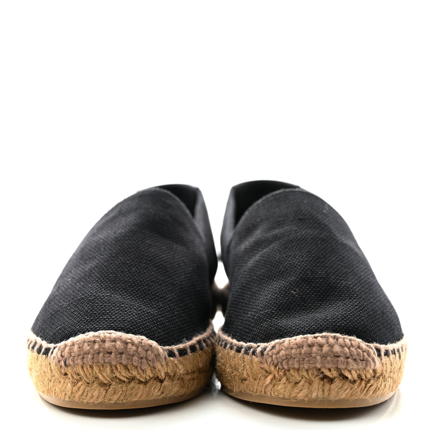 Canvas Nappa Elba Light Logo Embroidered Espadrilles 36 Black