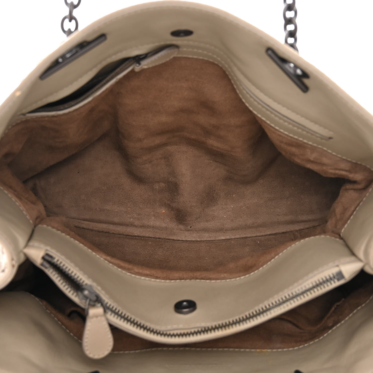Bottega Veneta Nappa Intrecciato Top Handle Tote Fume 6 of 17