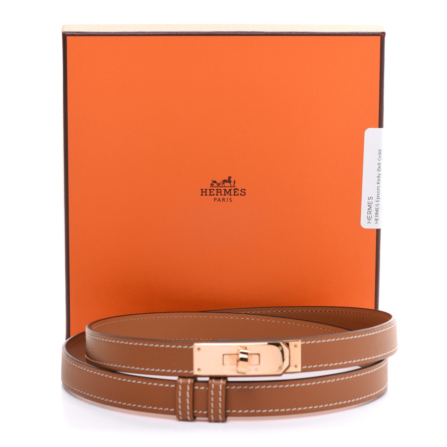 Epsom Kelly Belt Gold