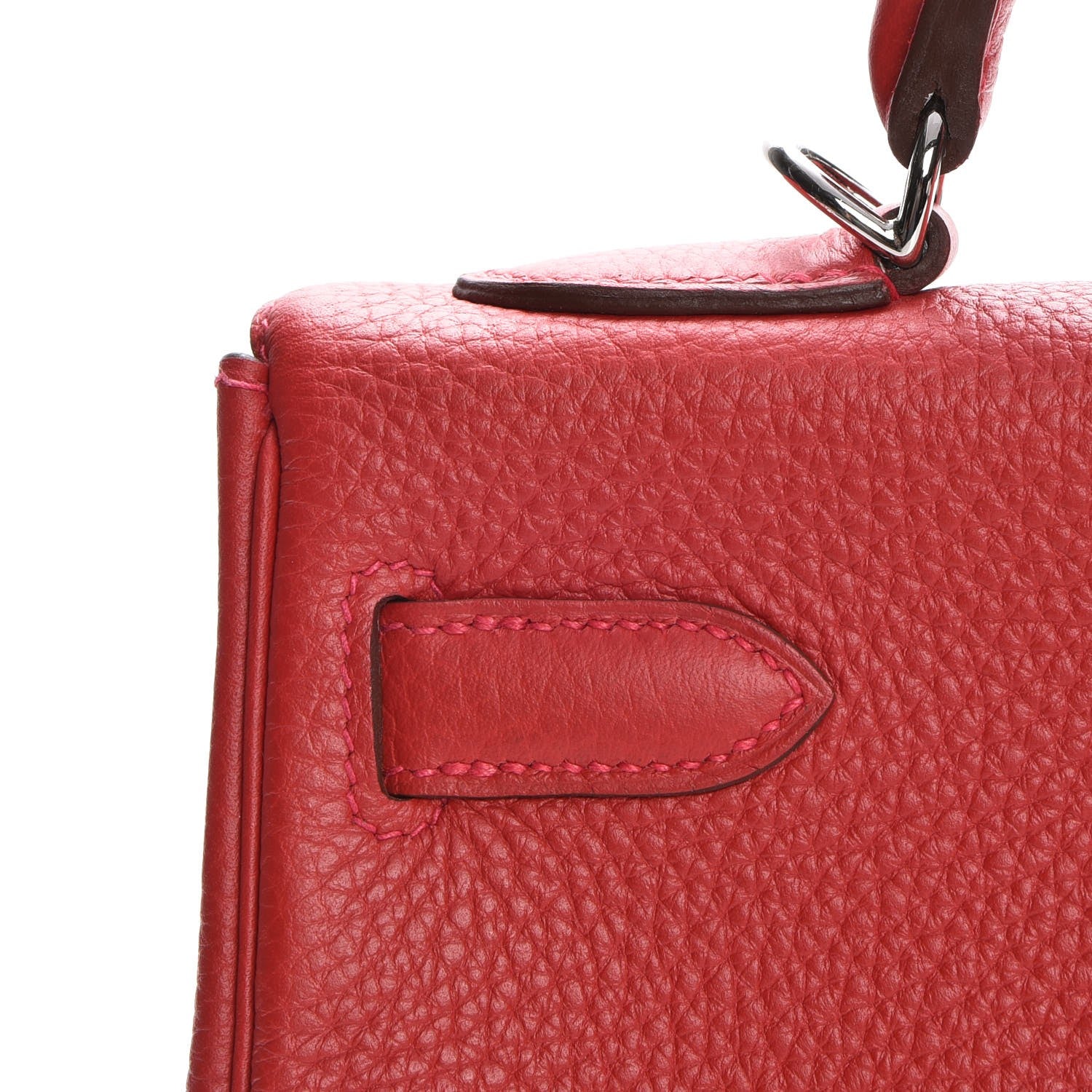 Hermes Taurillon Clemence Kelly Retourne 32 Rouge Casaque 23 of 32