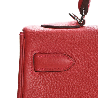 Hermes Taurillon Clemence Kelly Retourne 32 Rouge Casaque 23 of 32