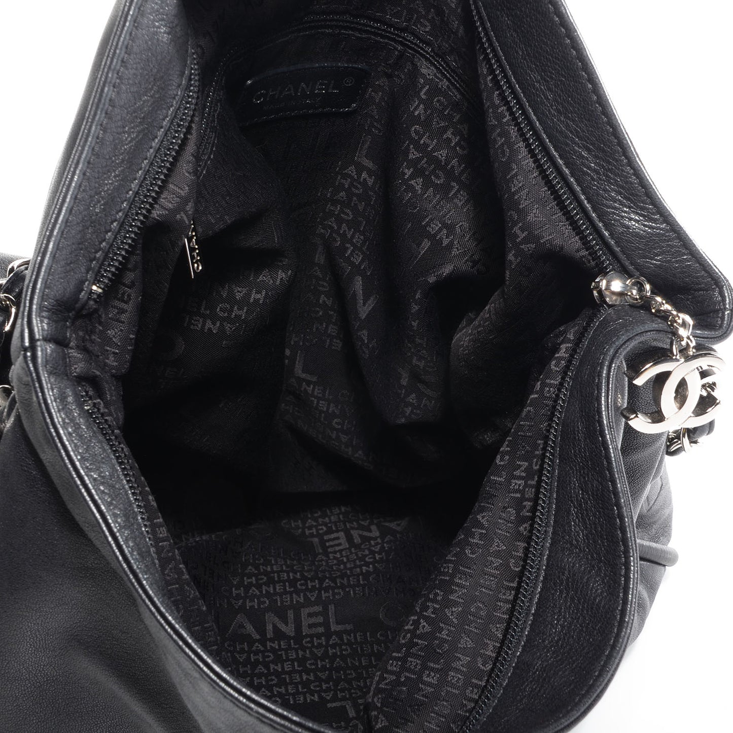 Lambskin Large Ultimate Soft Tote Black