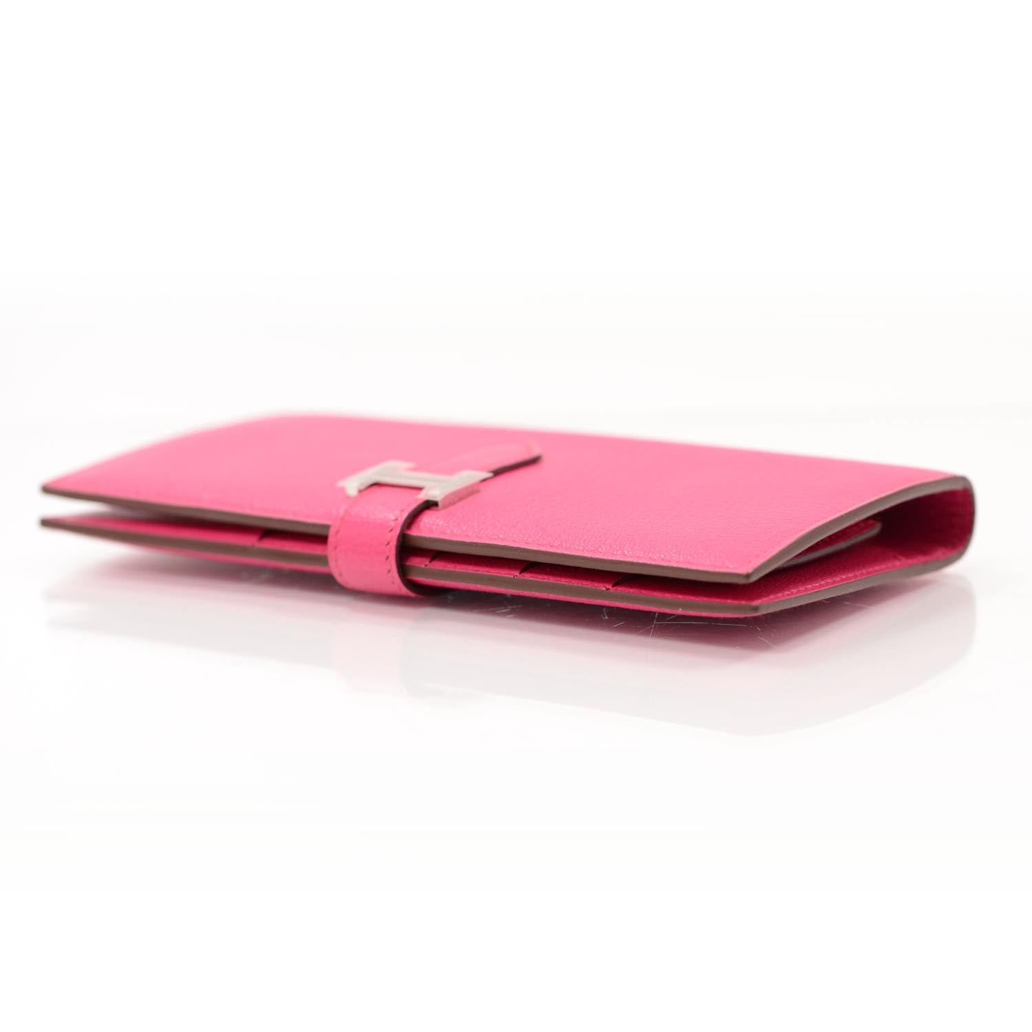 Hermes Chevre Mysore Bearn Wallet Fuchsia 3 of 8