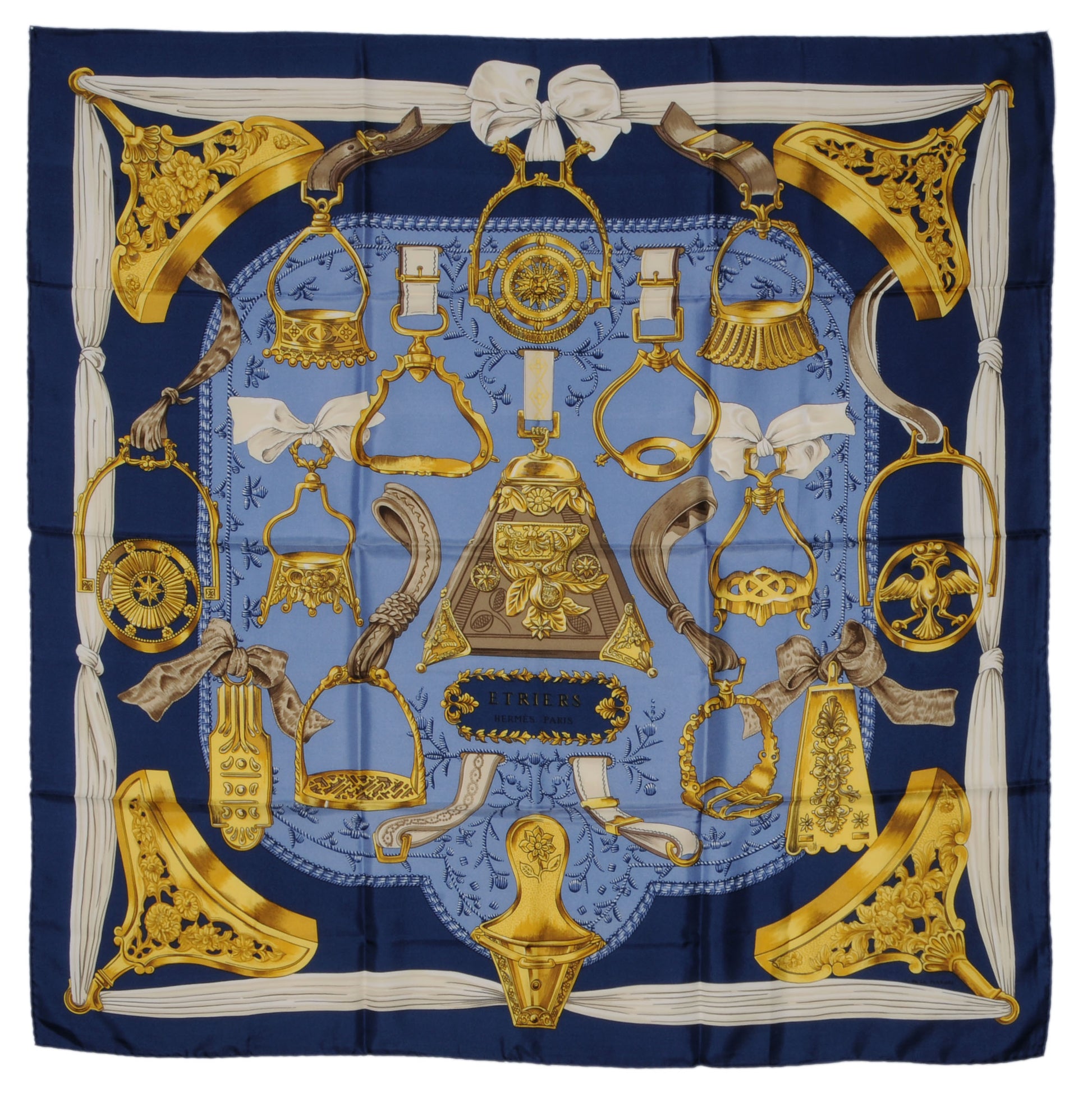 Hermes Silk Concours D Etriers Scarf 90 3 of 4