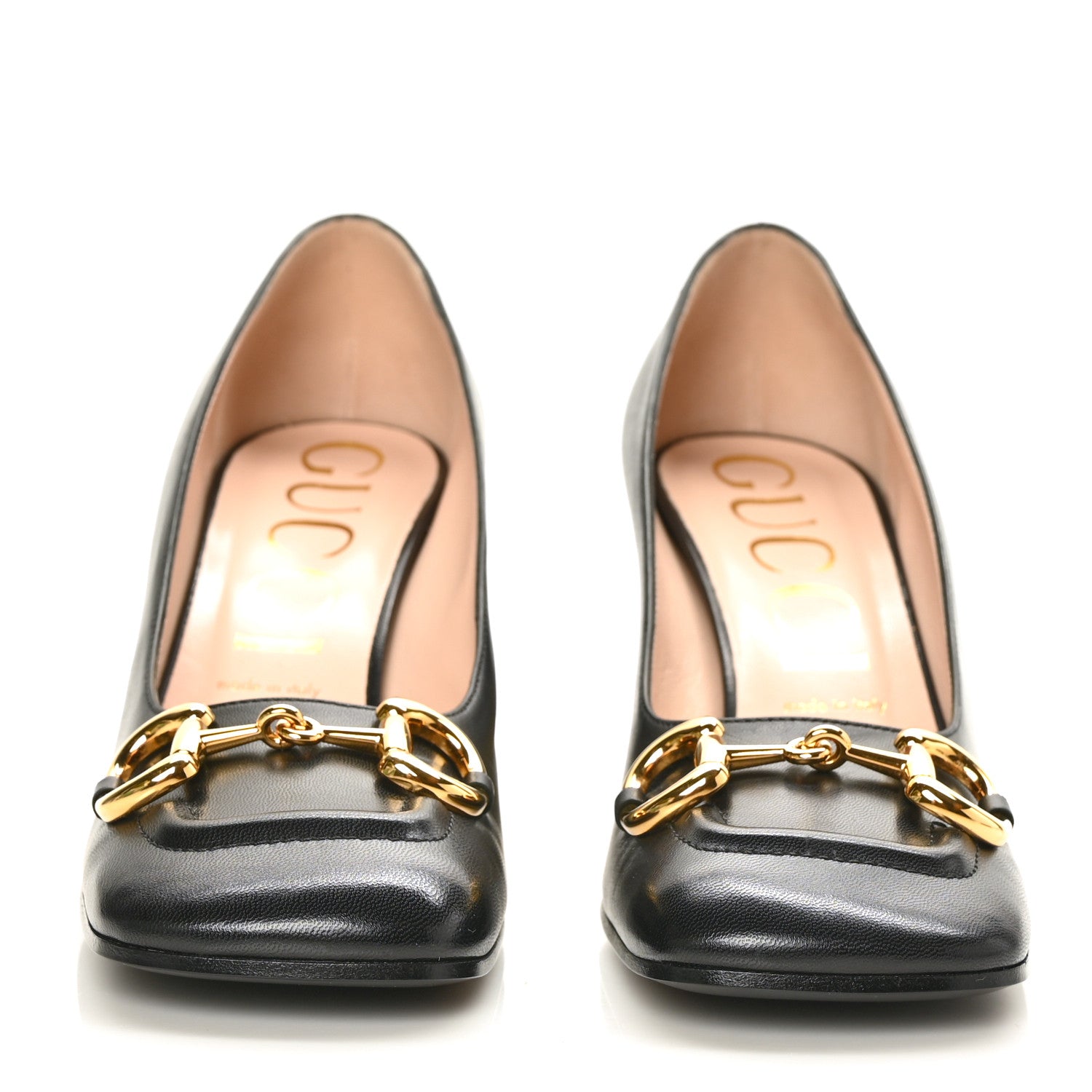 Gucci Malaga Kid Horsebit 75mm Pumps 37.5 Black 2 of 7