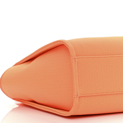 Chanel Mixed Fibers Calfskin Small Deauville Tote Orange Yellow 9 of 10