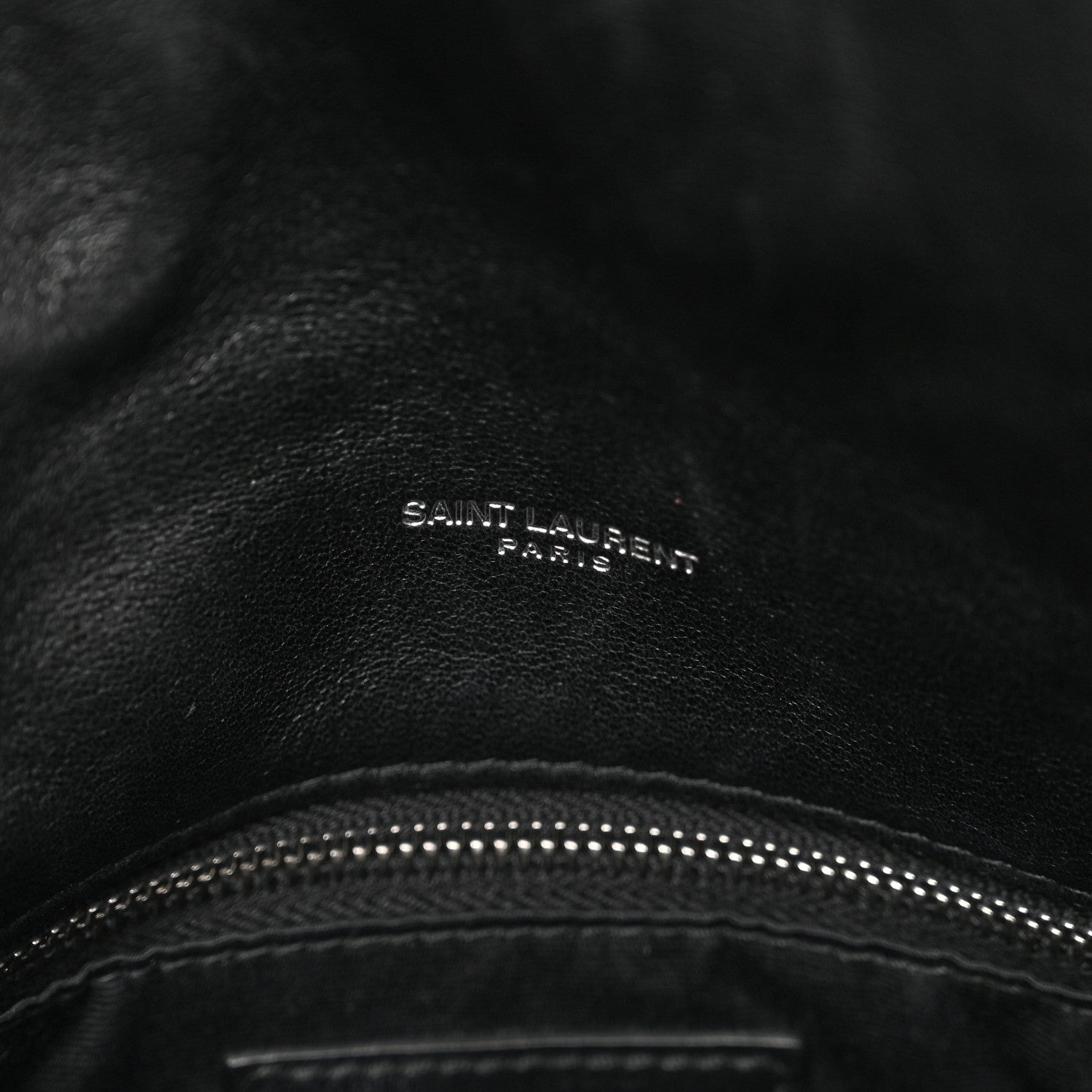 Saint Laurent Lambskin Quilted Small Loulou Puffer Monogram Chain Satchel Black 8 of 10