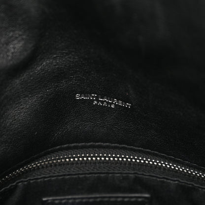 Saint Laurent Lambskin Quilted Small Loulou Puffer Monogram Chain Satchel Black 8 of 10