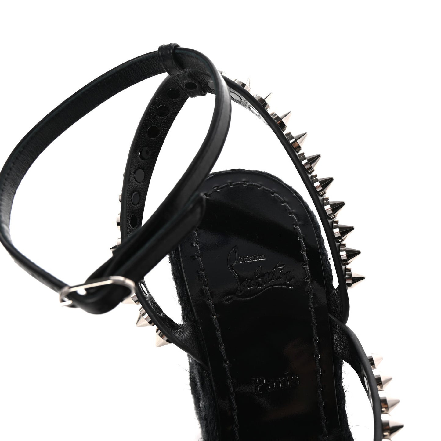 Patent Mafaldina 120 Wedge Sandals 35 Black