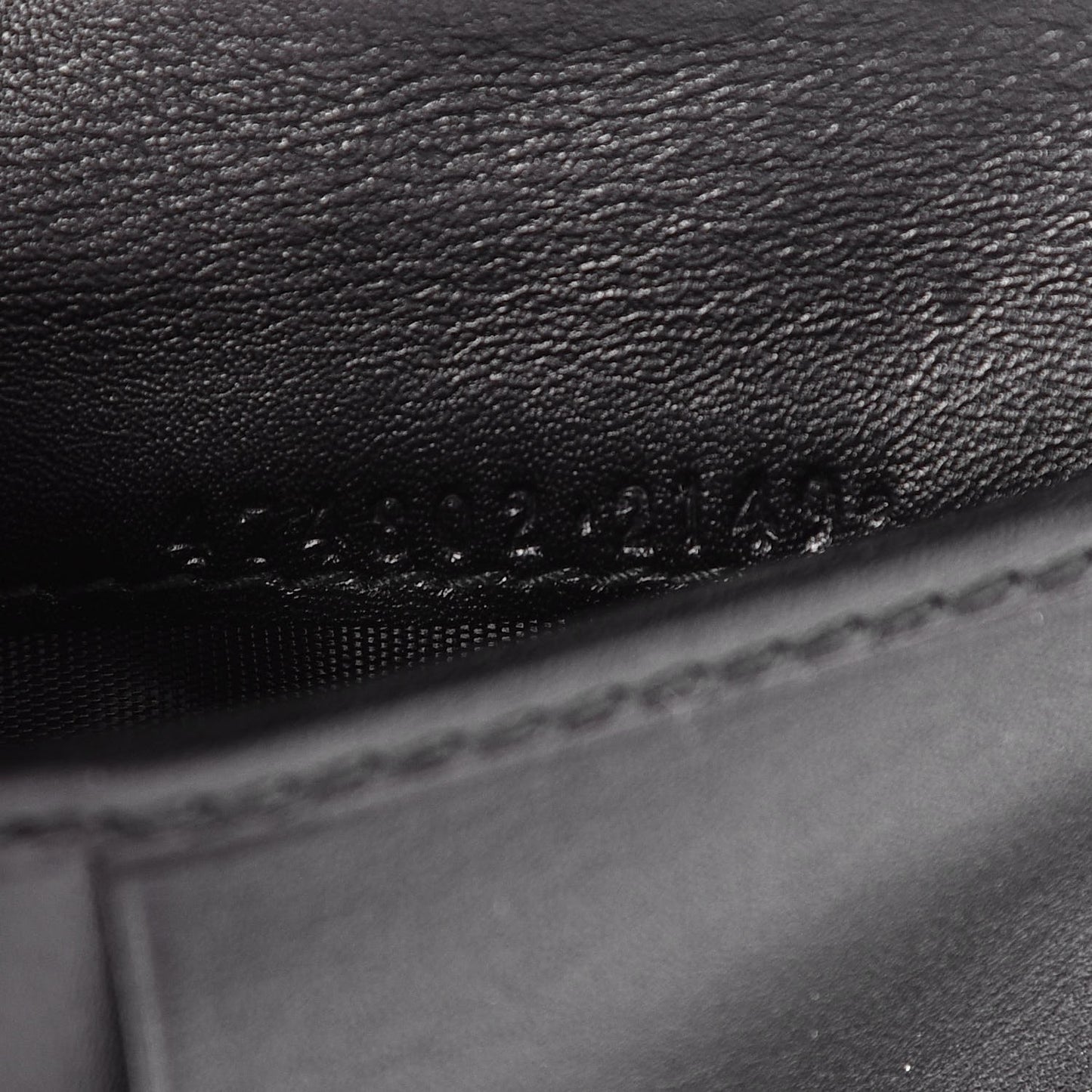 Calfskin Matelasse GG Marmont Wallet Black