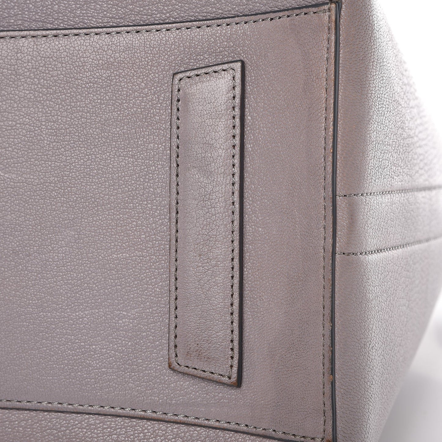 Sugar Goatskin Medium Antigona Pearl Grey