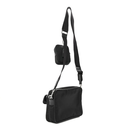Prada Re-Nylon Saffiano Shoulder Bag Black 3 of 11