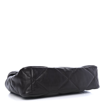 Chanel Lambskin Quilted Large Chanel 19 Flap Dark Brown 3 of 4