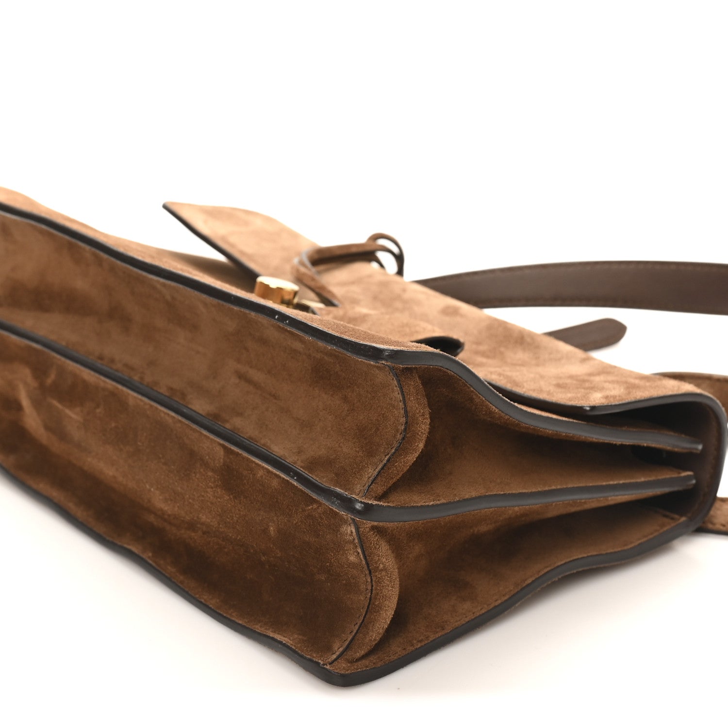 Prada Camoscio Medium Soft Sound Shoulder Bag Cacao 1854198
