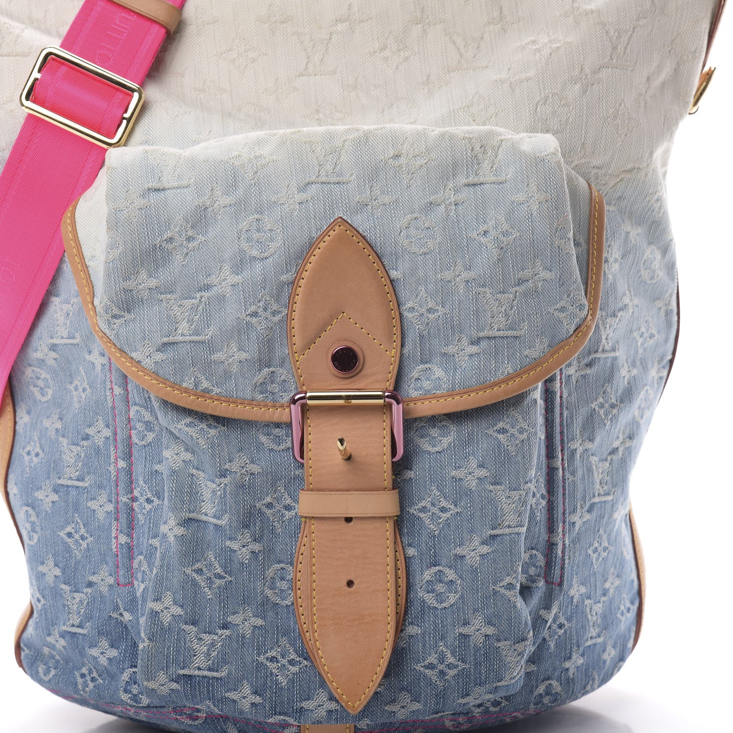 Louis Vuitton Denim Sunburst PM Messenger Blue 7 of 13