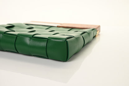 Bottega Veneta Nappa Intrecciato The Snap Clutch Racing Green 18 of 18