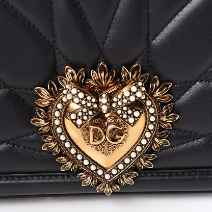 Dolce & Gabbana Calfskin Large Devotion Crossbody Bag Black 10 of 10
