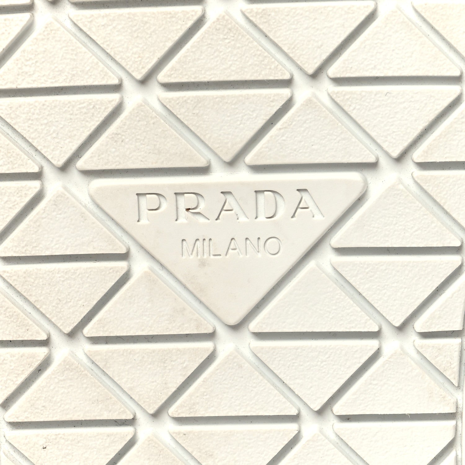 Prada Spazzolato Rois Metal Triangle Logo 25mm Sneakers 37 White Cobalto 8 of 10