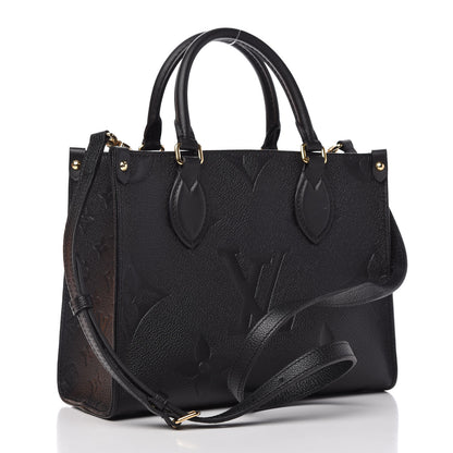 Louis Vuitton Empreinte Monogram Giant Onthego PM Black 3 of 10