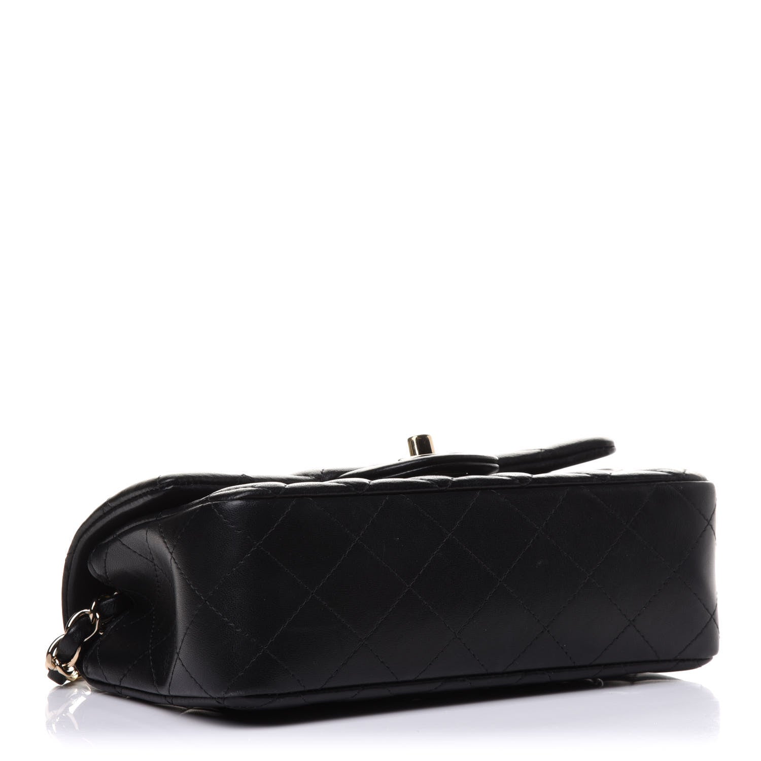 Chanel Lambskin Quilted Mini Rectangular Flap Black 4 of 14