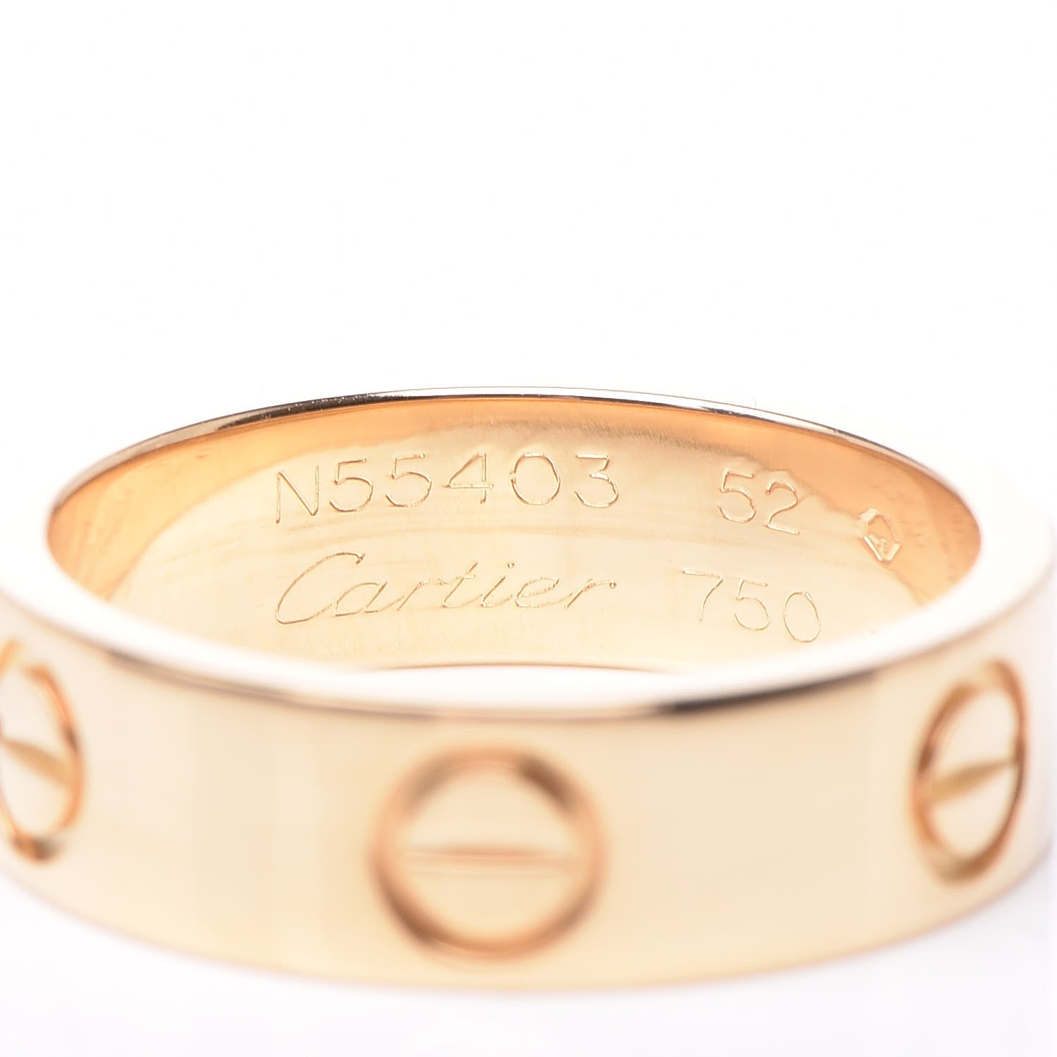 Cartier 18K Yellow Gold 5.5mm LOVE Ring 52 6 4 of 5