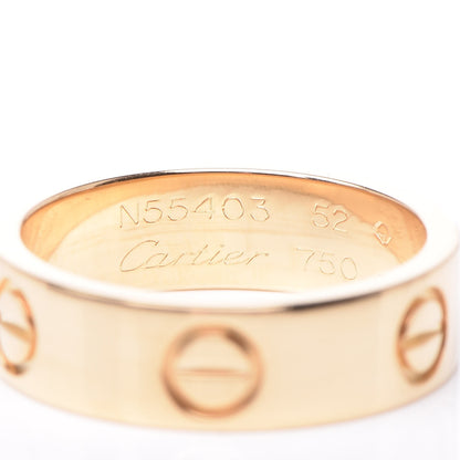 Cartier 18K Yellow Gold 5.5mm LOVE Ring 52 6 4 of 5