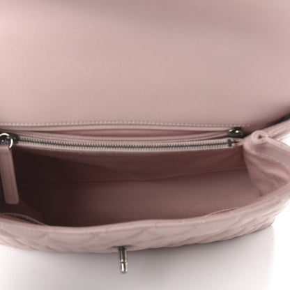 Chanel Caviar Quilted Medium Coco Handle Flap Light Pink 6 of 12