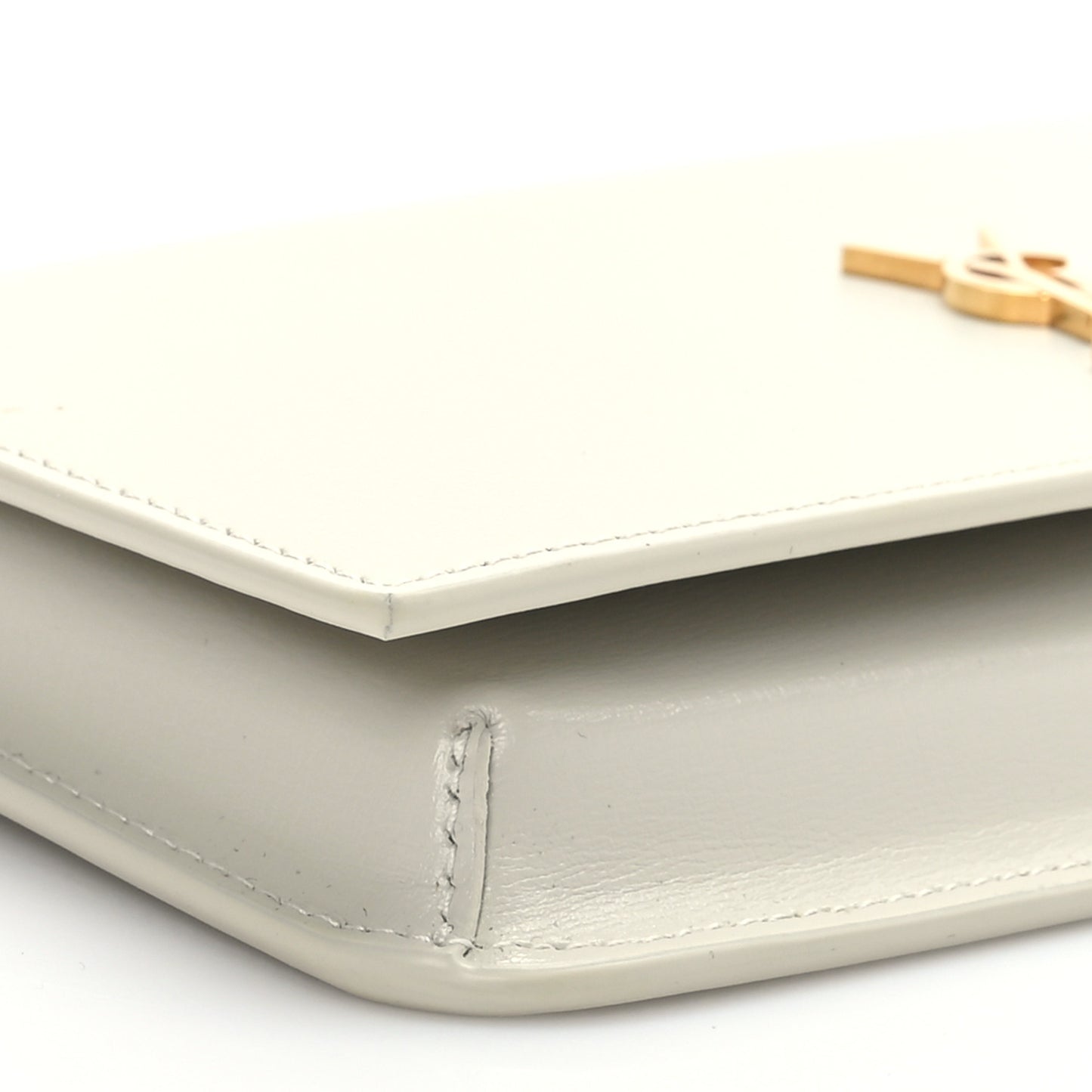 Smooth Calfskin Monogram Phone Holder Crossbody Blanc Vintage