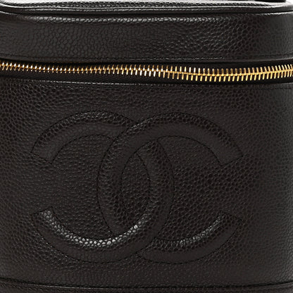 Chanel Caviar Vanity Cosmetic Case Brown 9 of 13