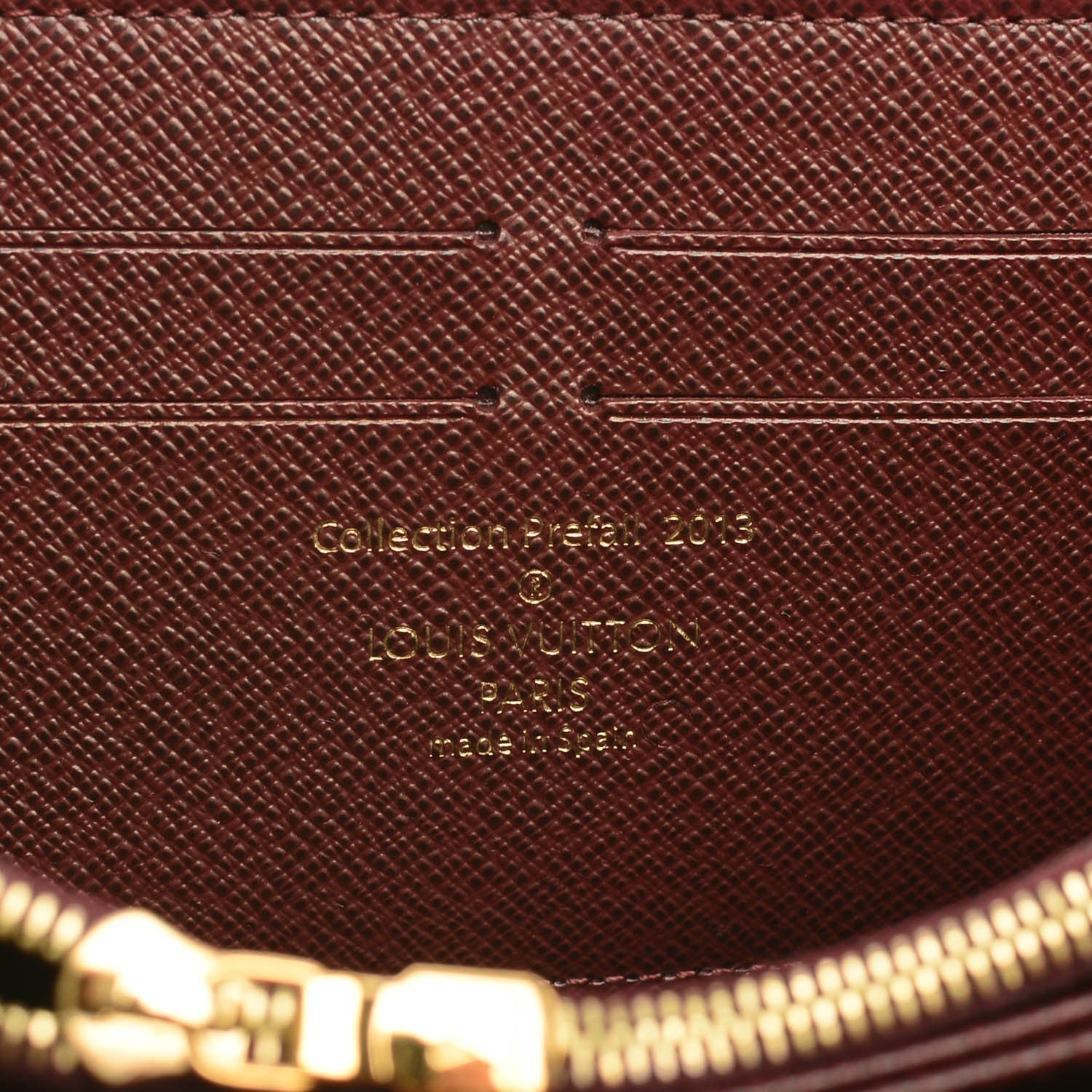 Louis Vuitton Damier Paillettes Zippy Wallet Red 6 of 7
